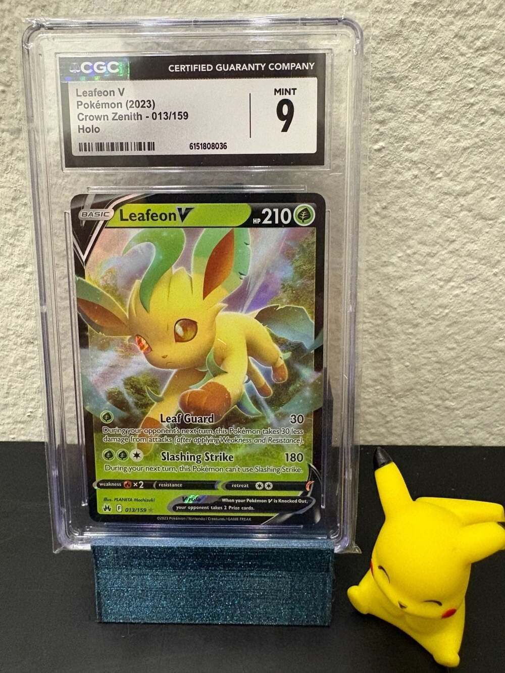 Pokémon Leafeon V Crown Zenith 013/159 Holo CGC 9 Mint